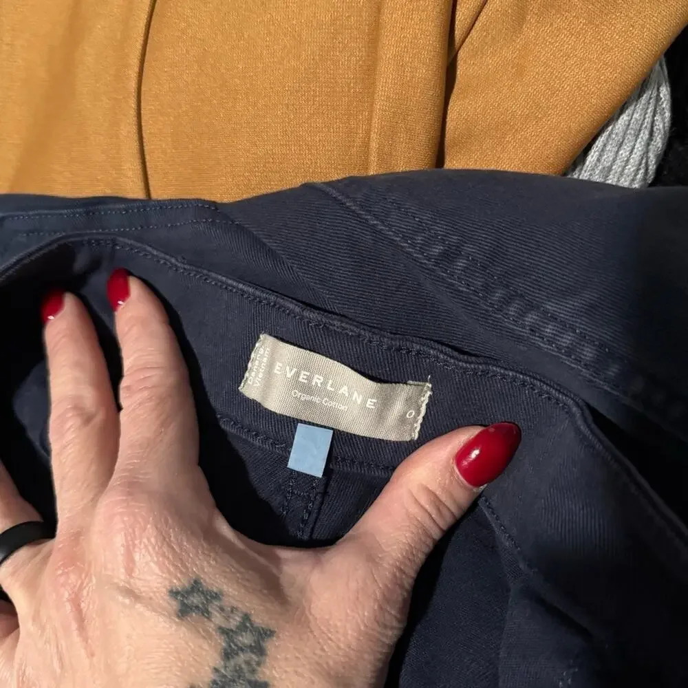 Everlane Blue Jeans High-Waisted Cropped NWOT - Picture 3 of 3